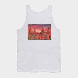 Madonna & Child with Two Nuns Red Rocks in Sedona Tank Top